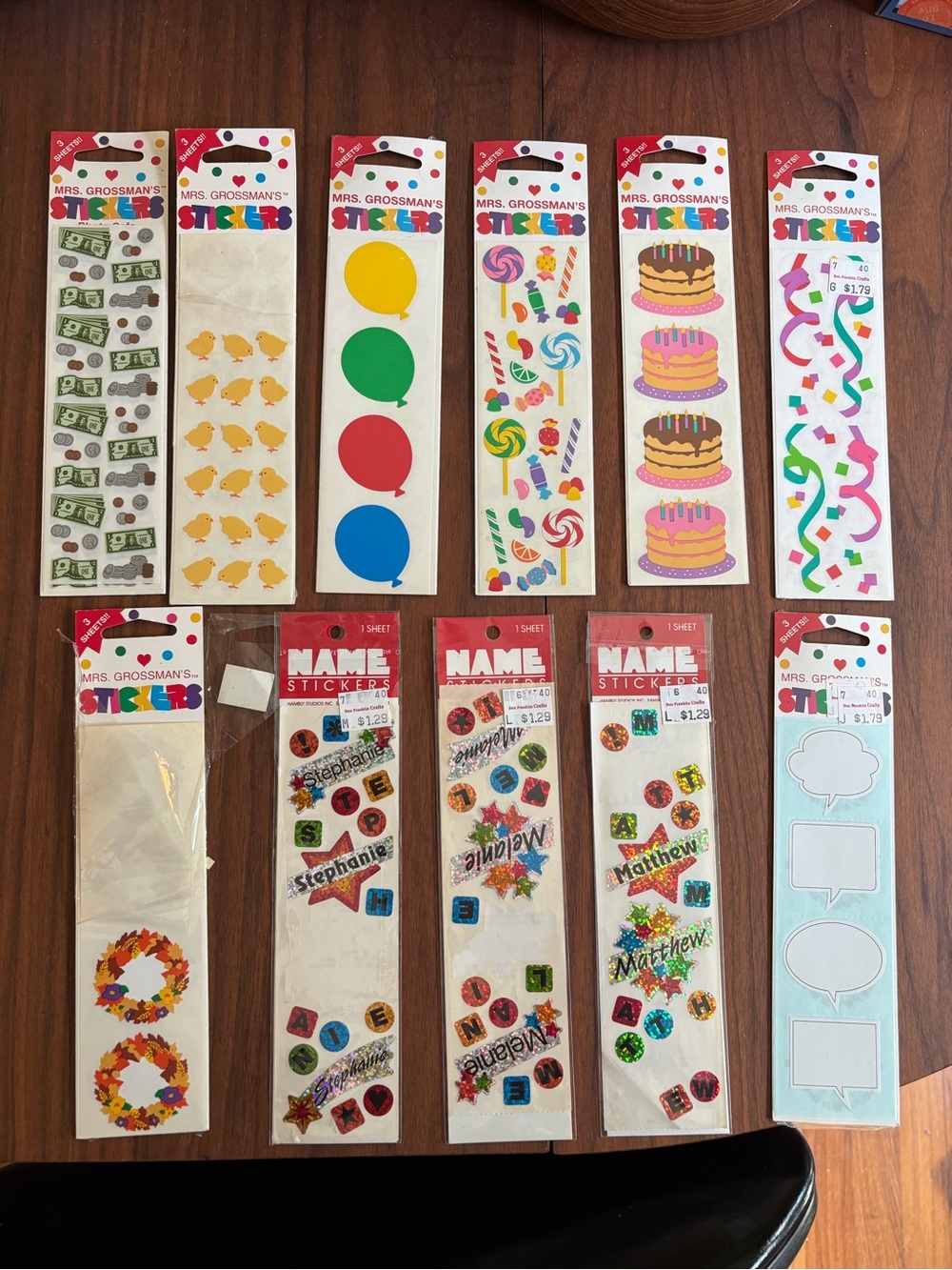Huge lot of vintage 90s stickers Mrs. grossman